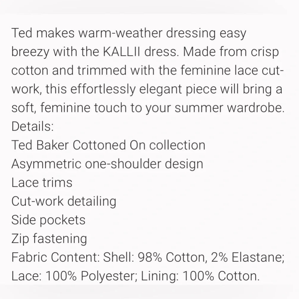 TED BAKER KALLII DRESS   NWOT - Picture 15 of 15